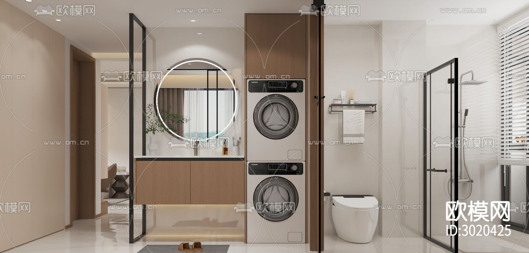 原木风客餐厅效果图下载（渲染图5）