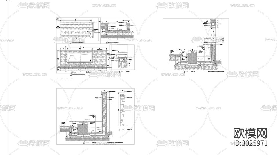 水景cad施工圖下載(渲染圖4)
