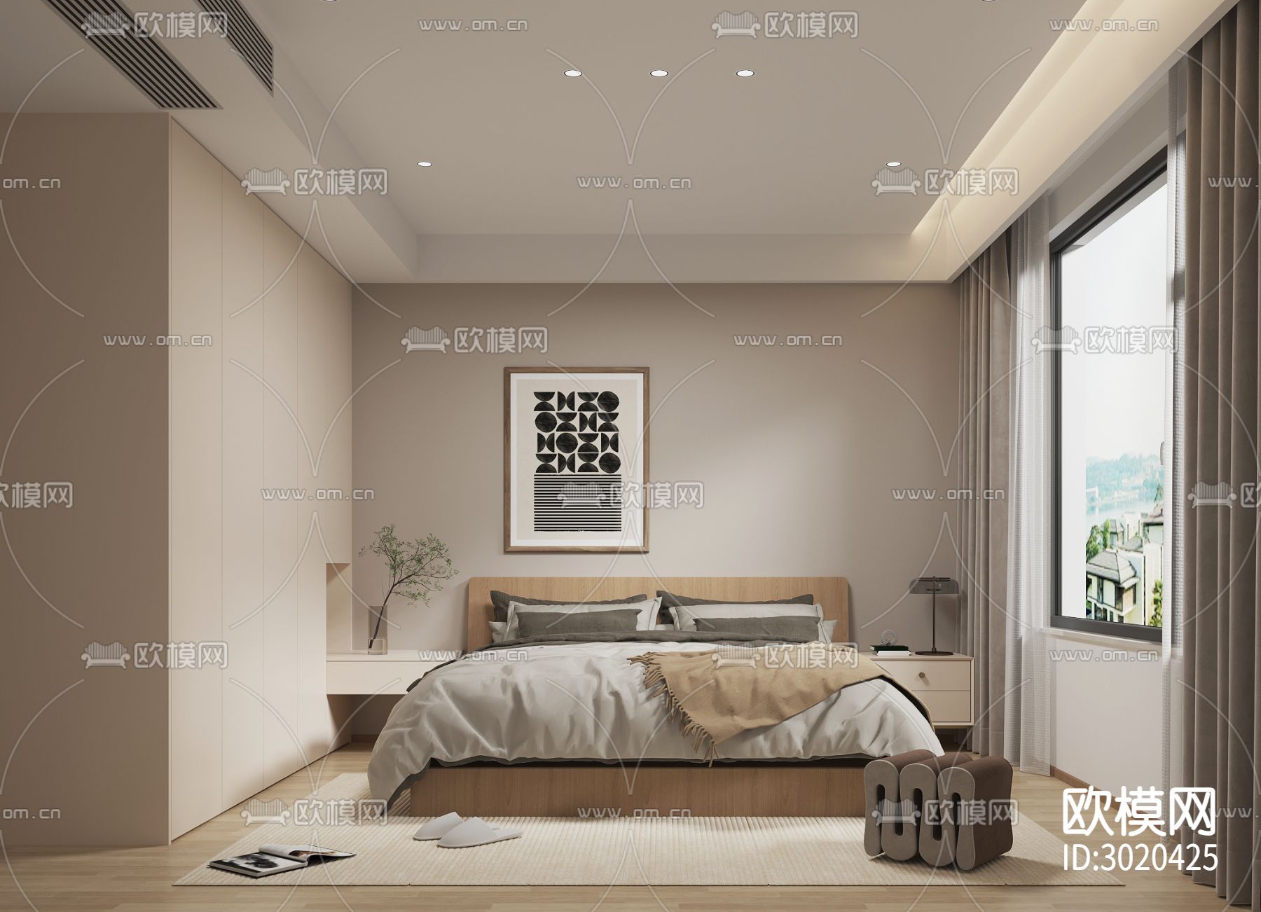 原木风客餐厅效果图下载（渲染图6）