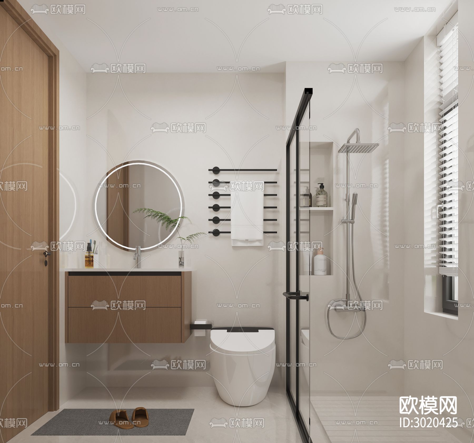 原木风客餐厅效果图下载（渲染图7）