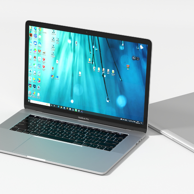  苹果笔记本电脑su模型 