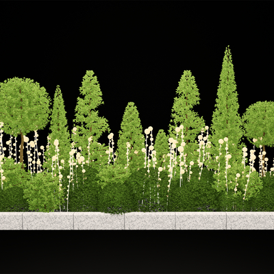  植物球 修剪植物su模型 