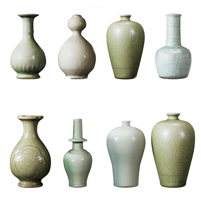  新中式陶瓷器皿 青花瓷su模型 