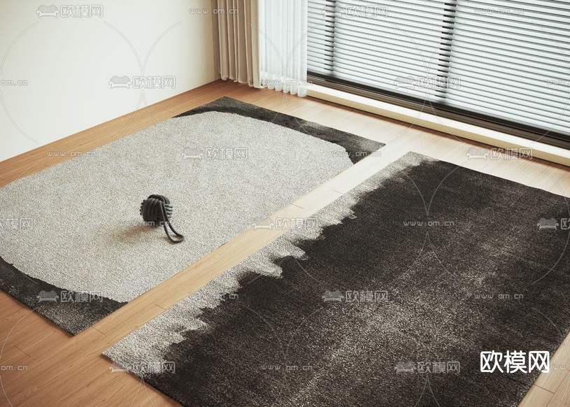 毛绒地毯3d模型下载