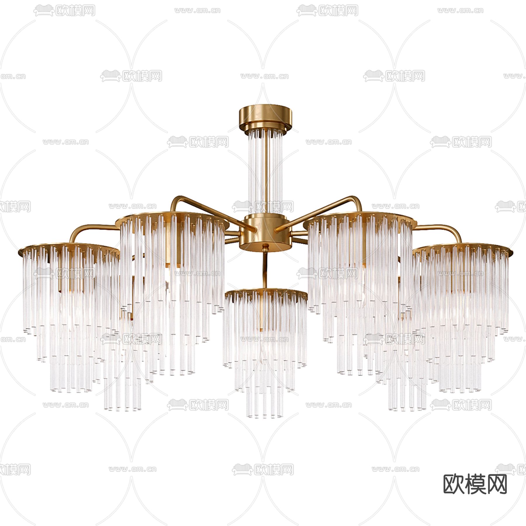 水晶吊灯 装饰灯3d模型下载