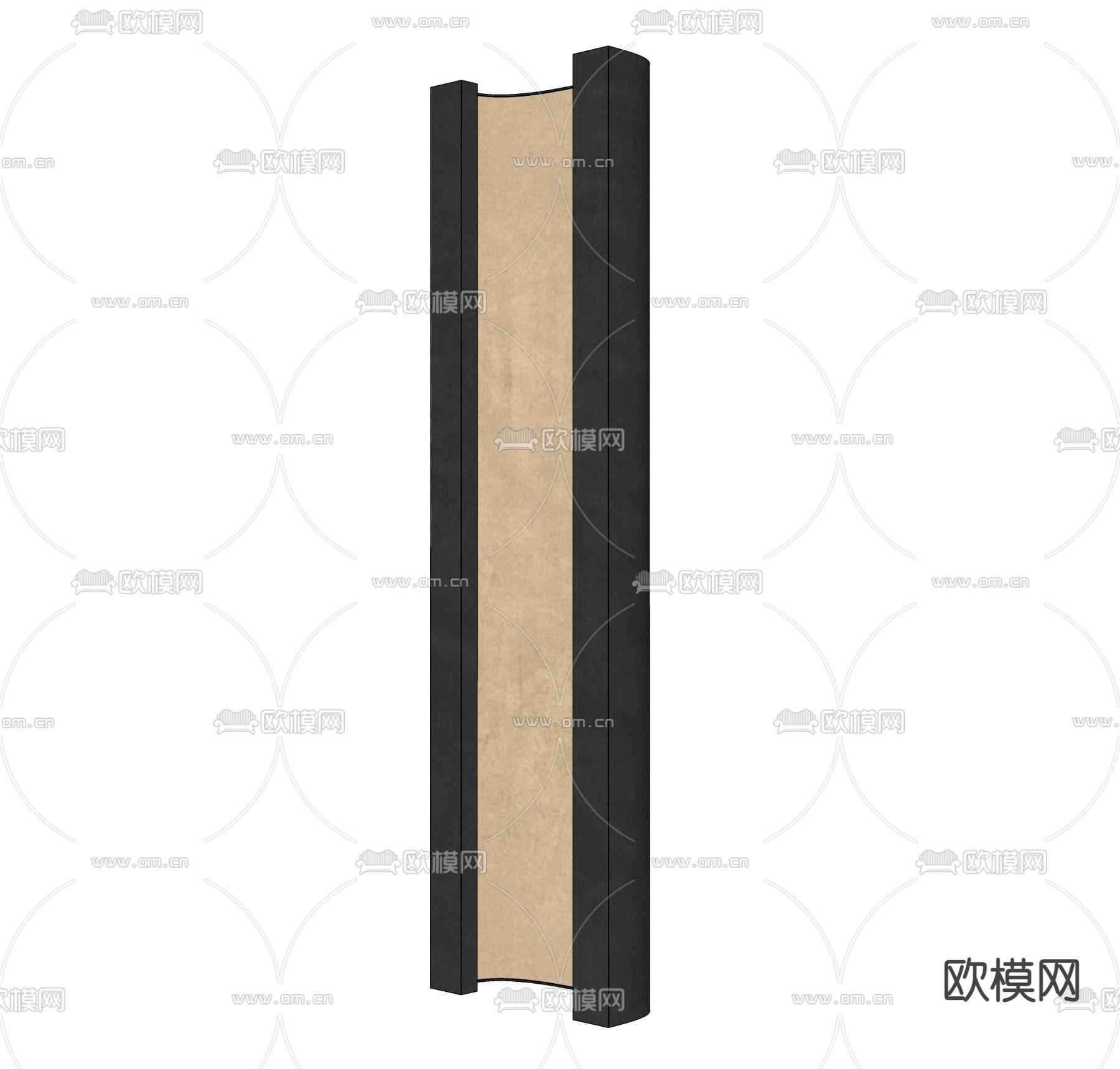 现代壁灯su模型下载（渲染图1）