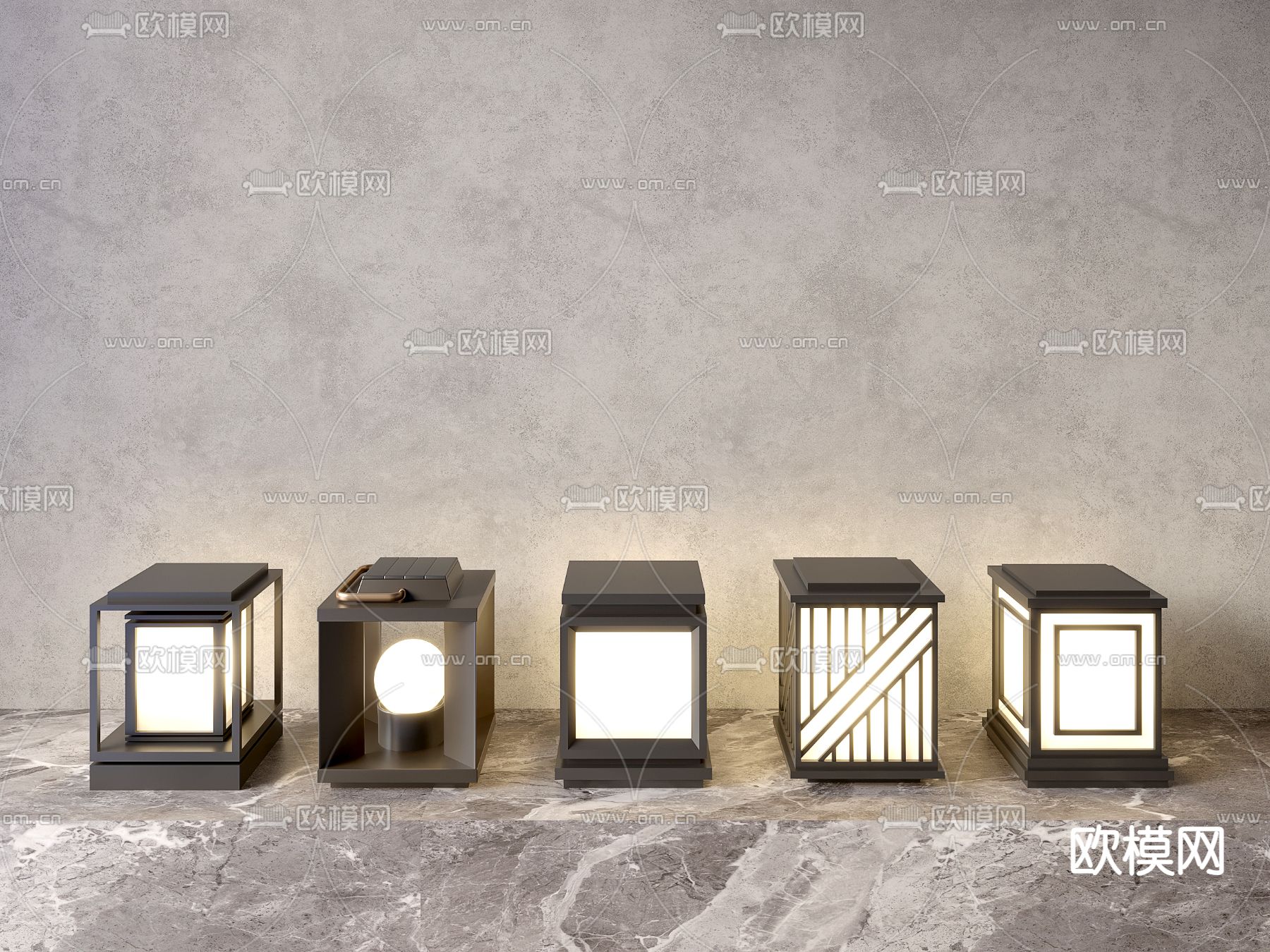 地灯 户外灯 草坪灯 花园灯 庭院灯3d模型下载