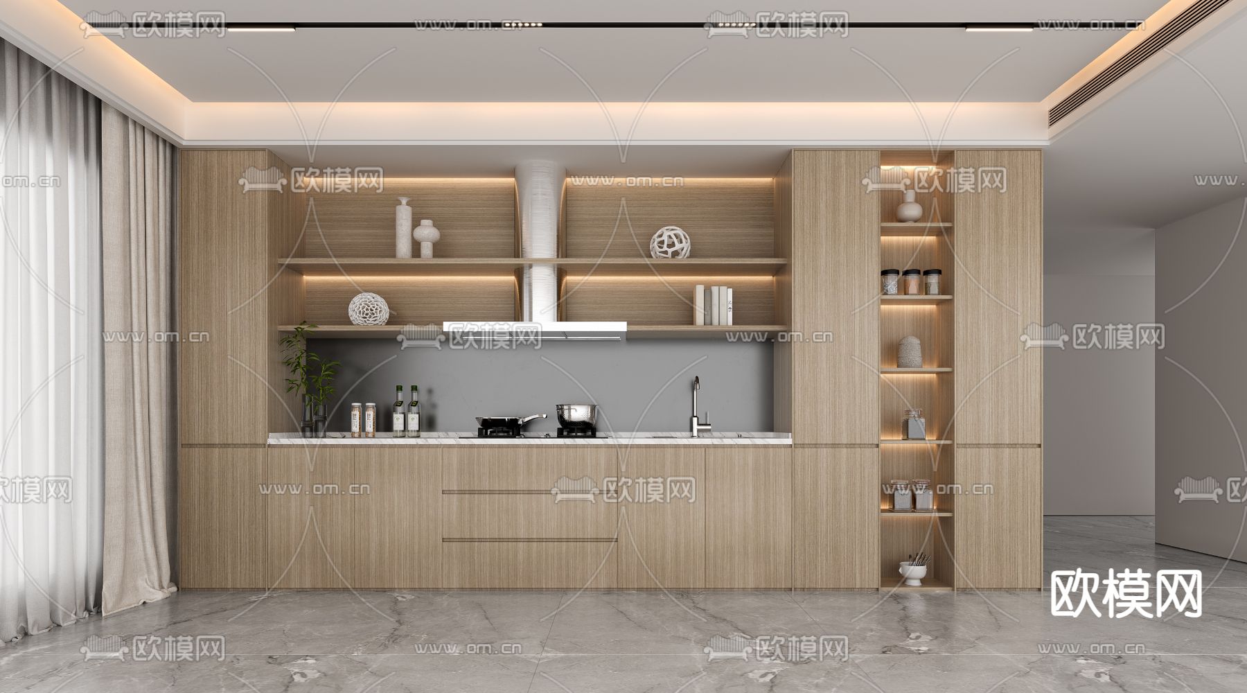 餐边柜 橱柜3d模型下载