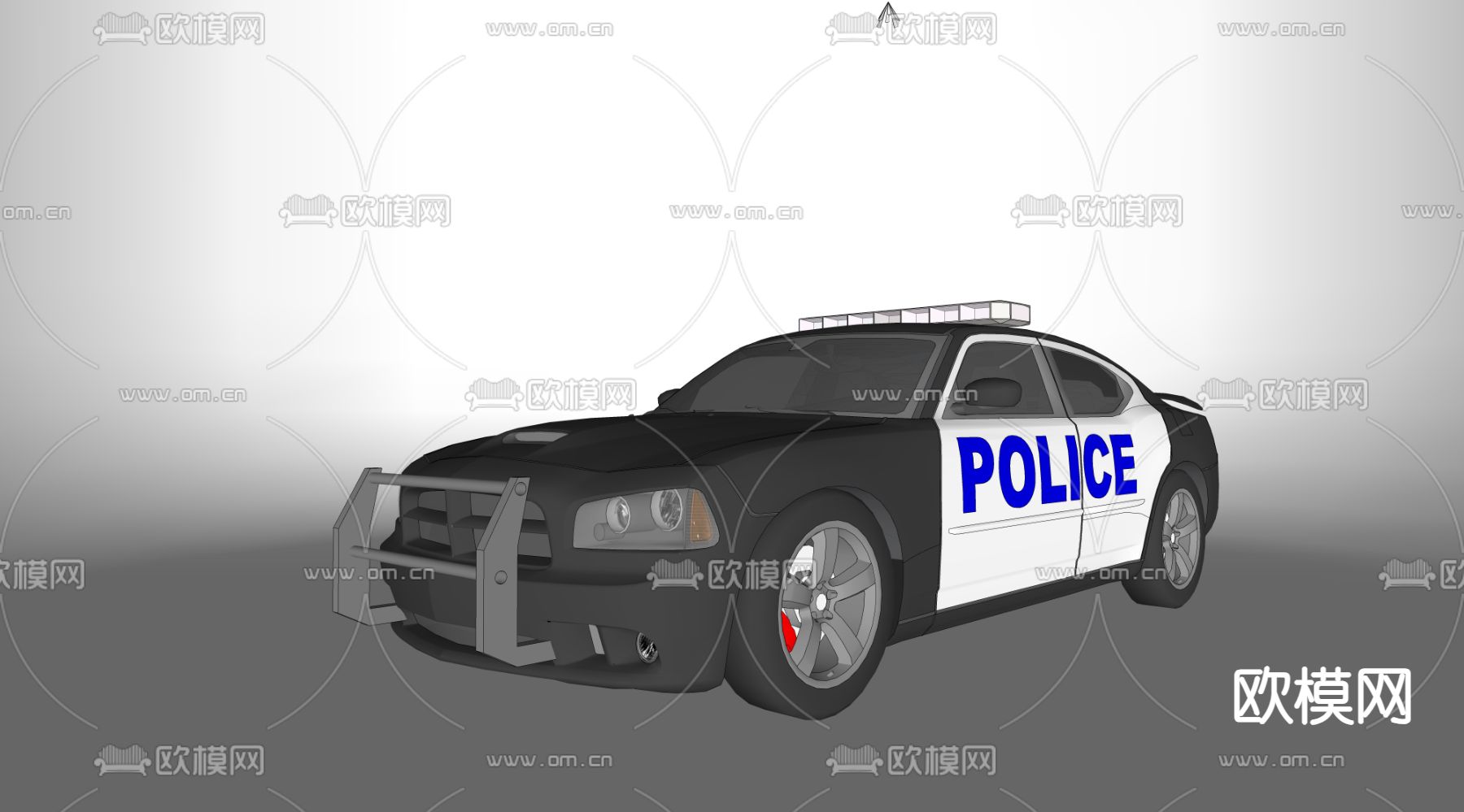 PITManeuver雪佛兰警车su模型下载（渲染图2）