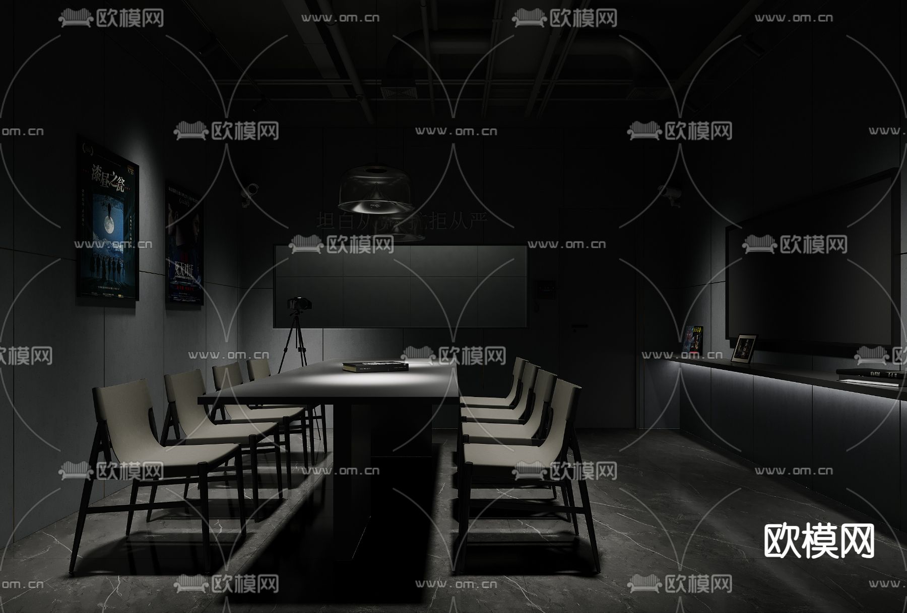 审讯室 剧本杀3d模型下载（渲染图1）