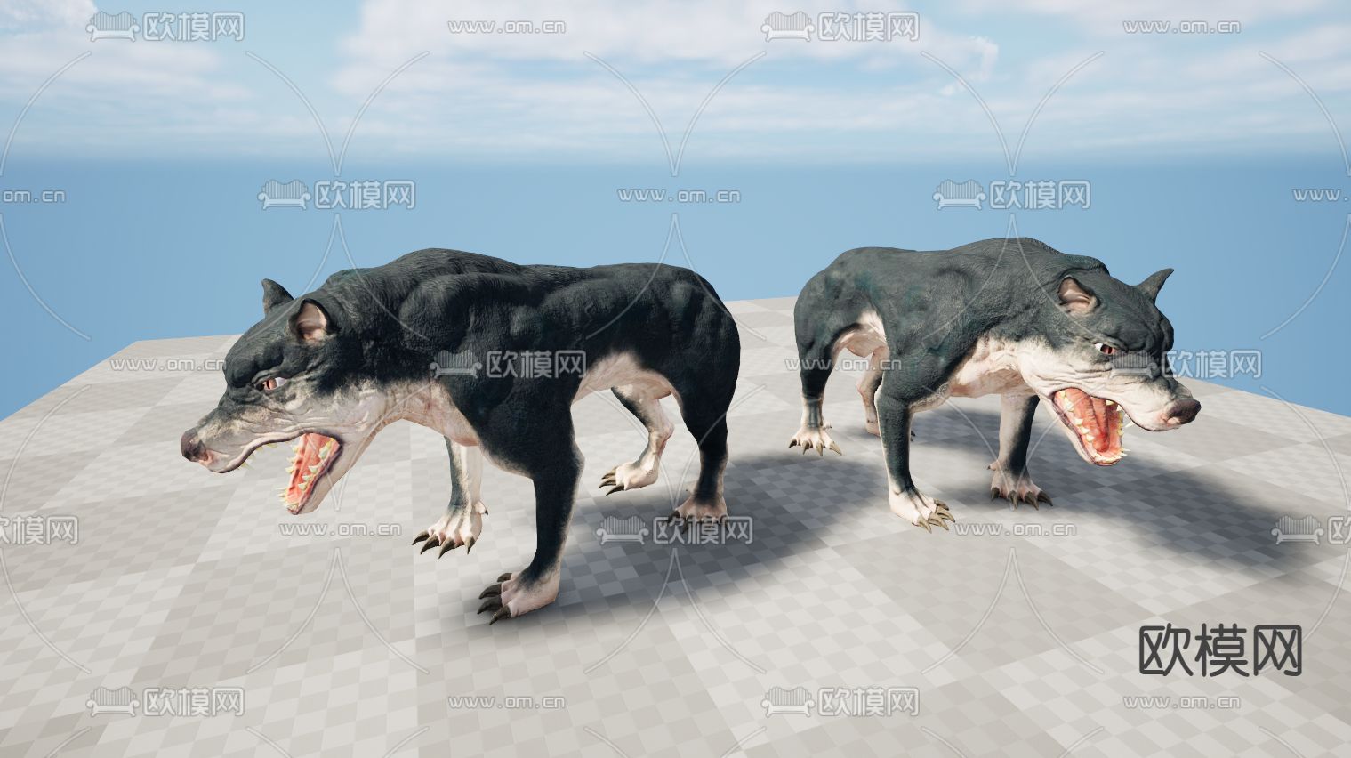 怪兽 野兽免费3d模型下载