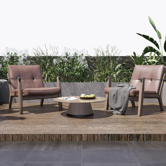 户外椅 休闲椅3d模型