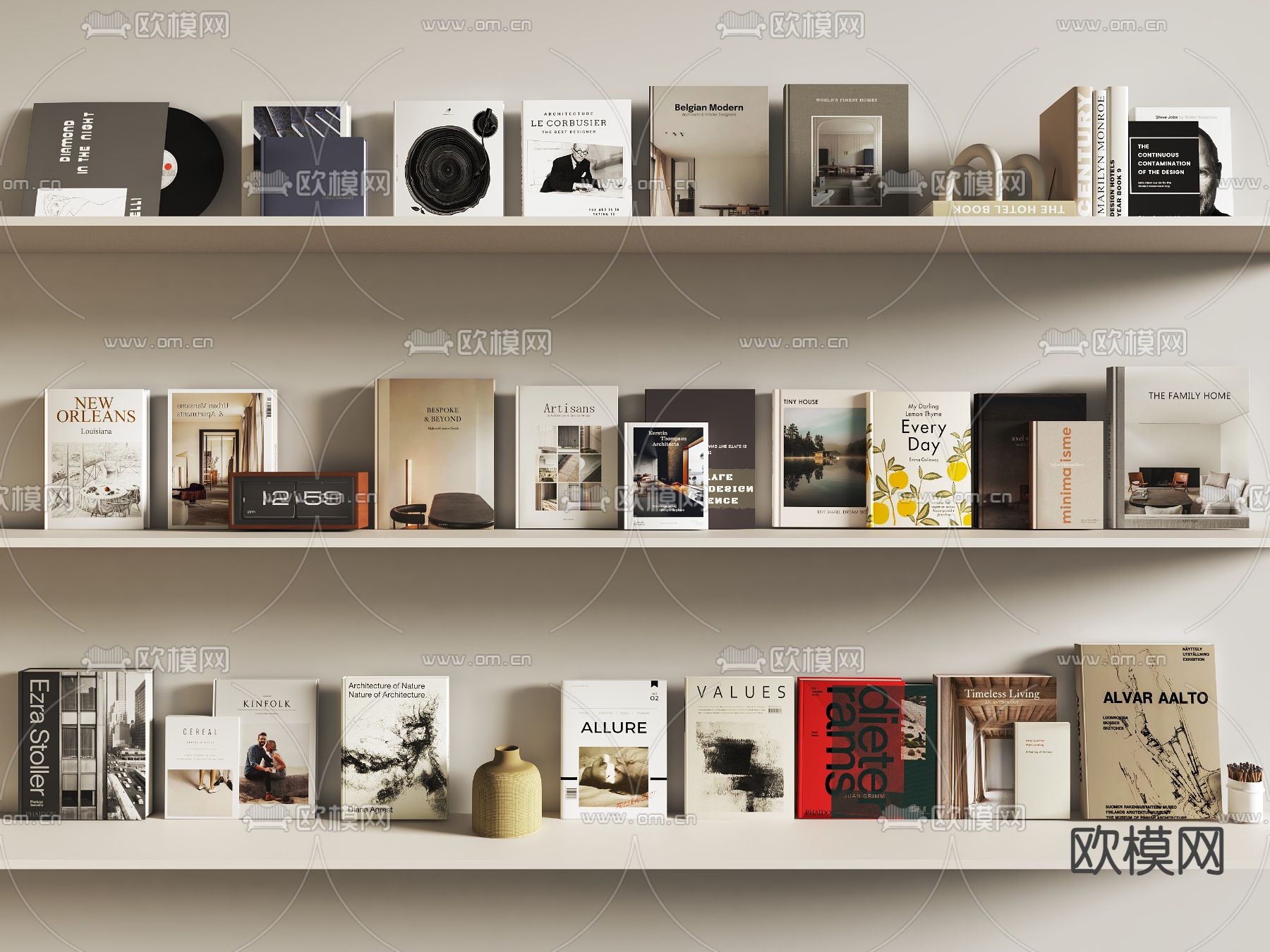 书籍摆件 书本 图书 杂志3d模型下载