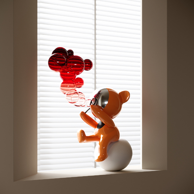  潮玩卡通雕塑 摆件su模型 