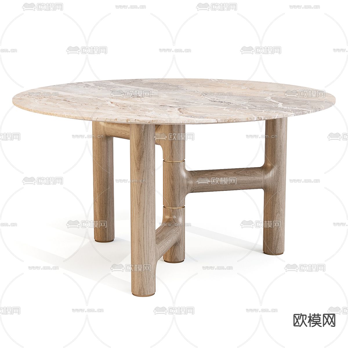 Bonaldo 侘寂餐桌 岩板餐桌3d模型下载（渲染图2）