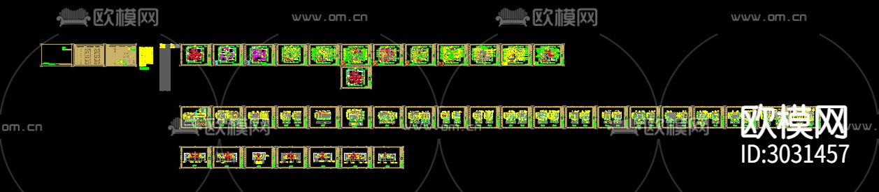 丽江花园cad平面图下载（渲染图2）