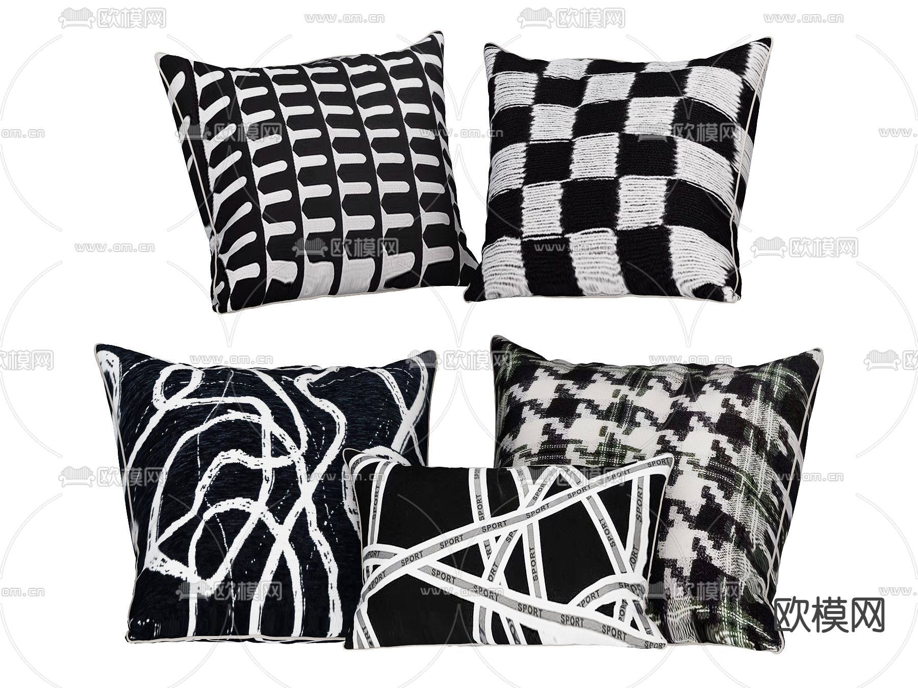 枕头 抱枕 靠枕3d模型下载