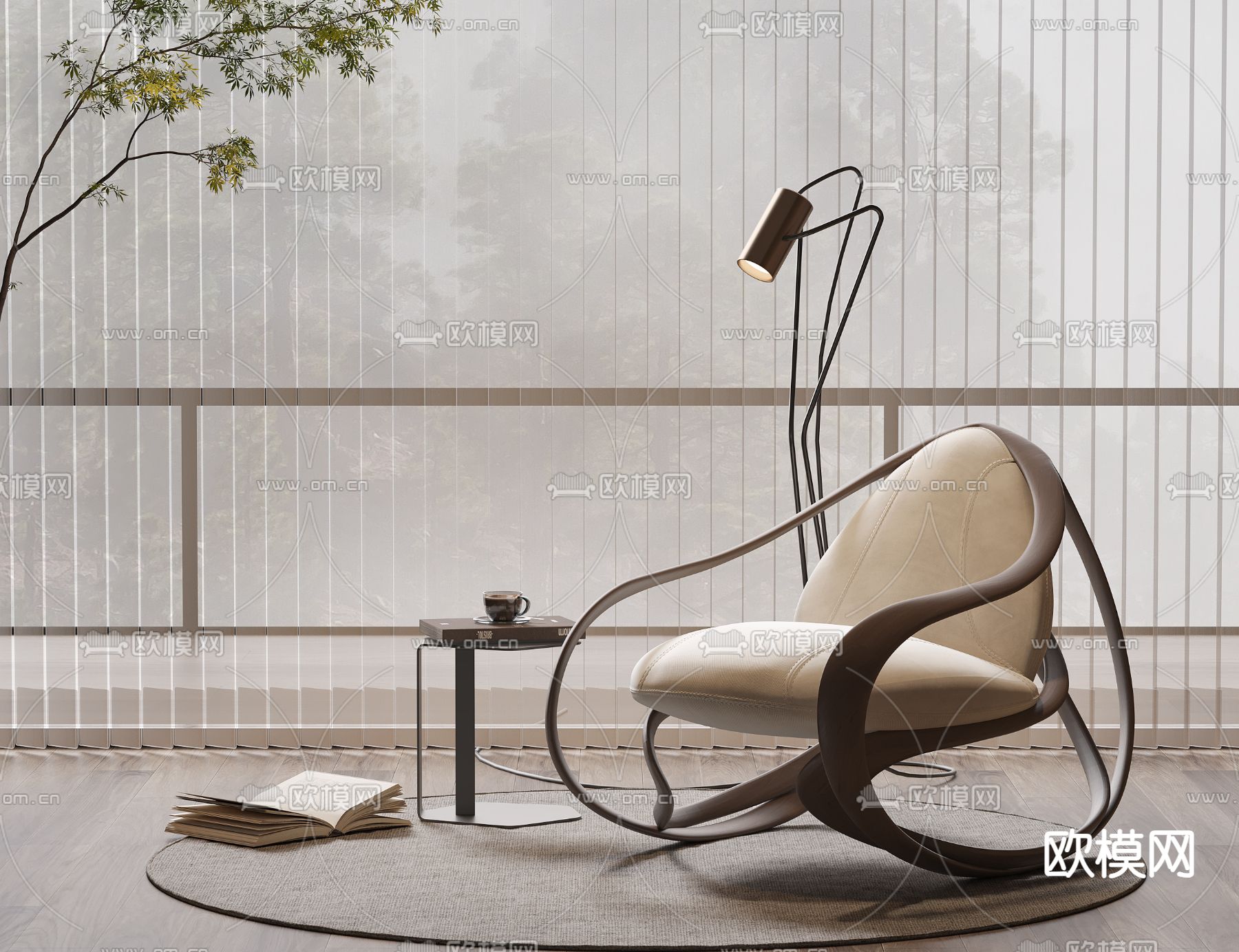 现代椅子 休闲椅 桌几3d模型下载