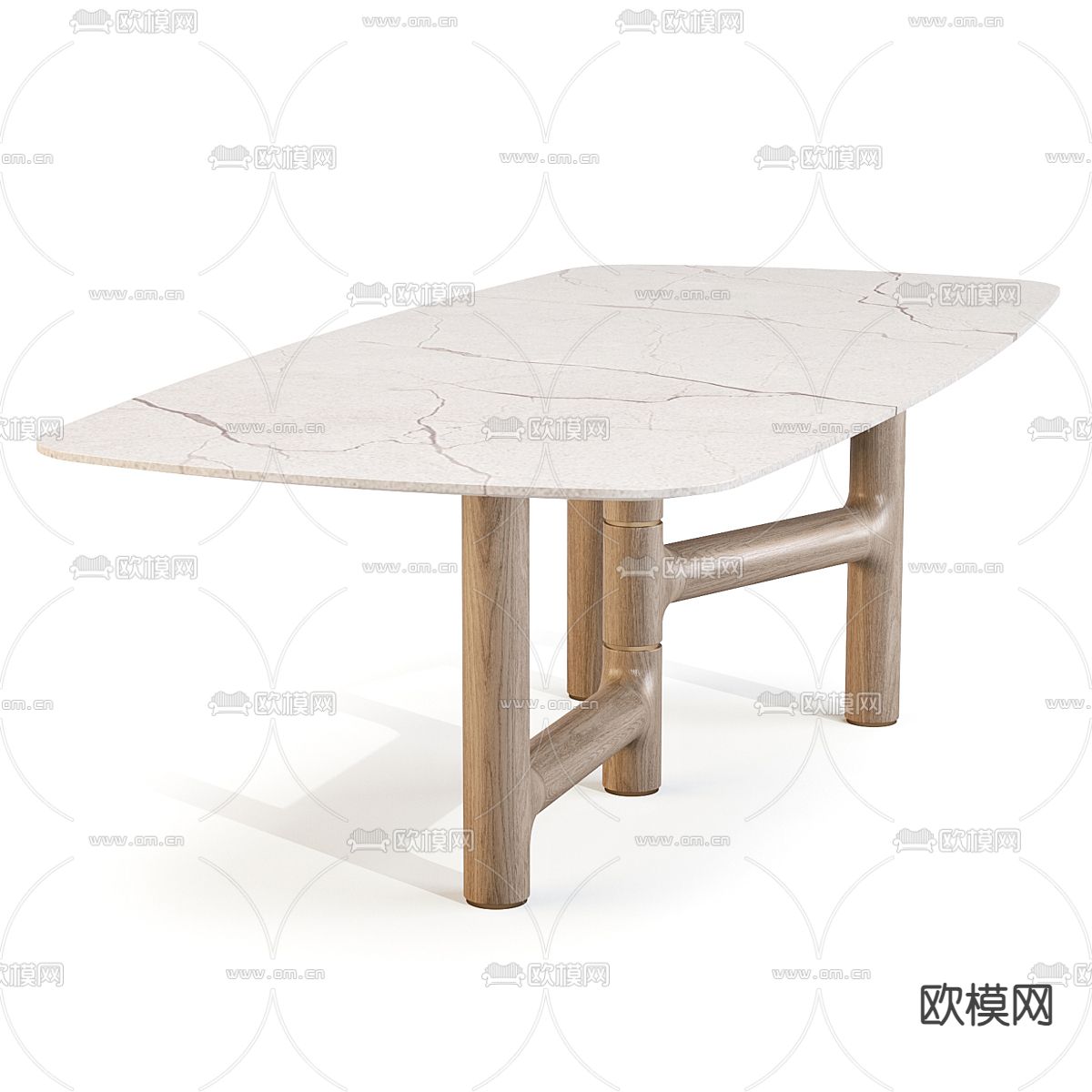 Bonaldo 侘寂餐桌 岩板餐桌3d模型下载（渲染图3）