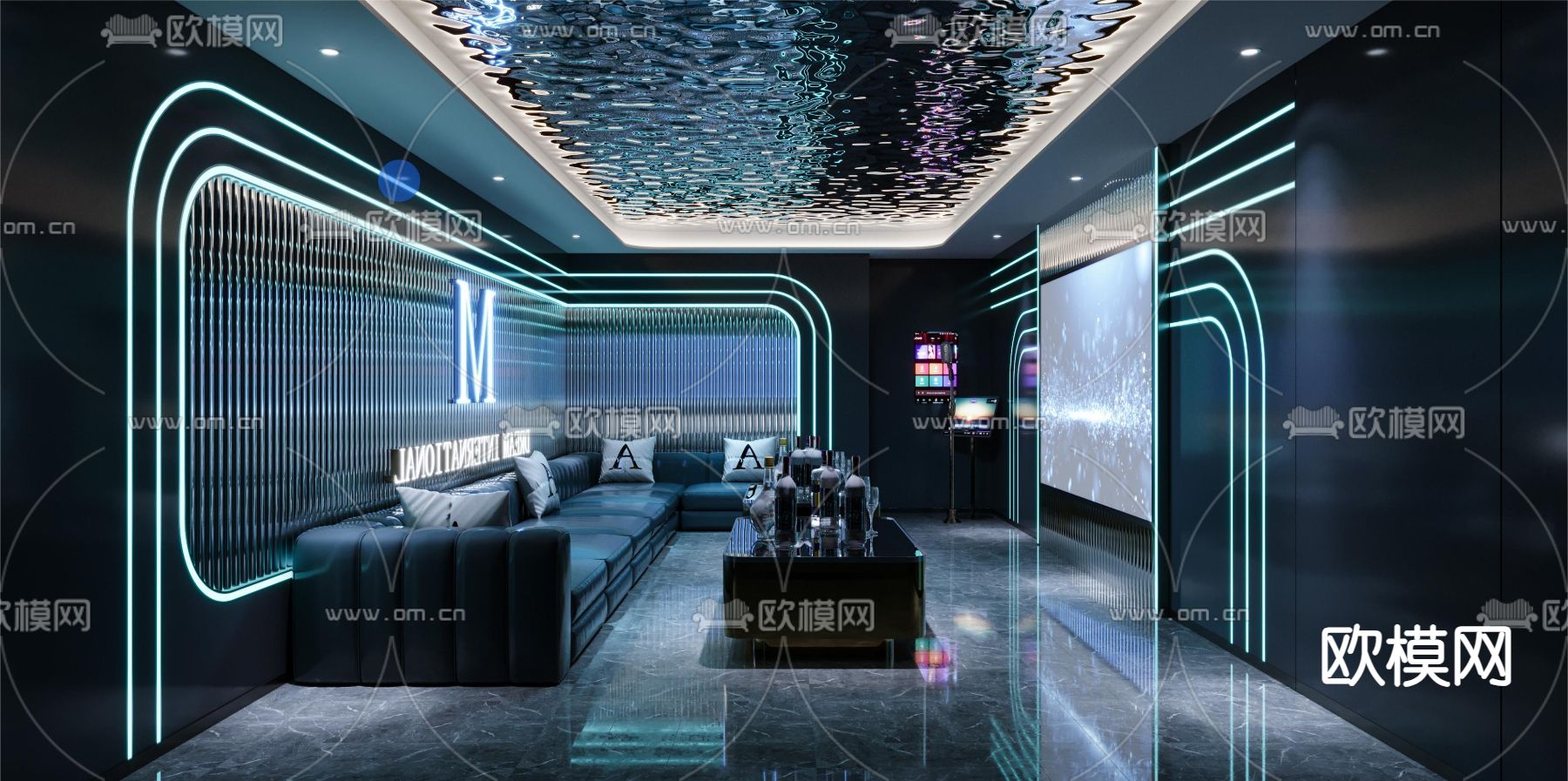 KTV包厢 夜总会 酒吧3d模型下载