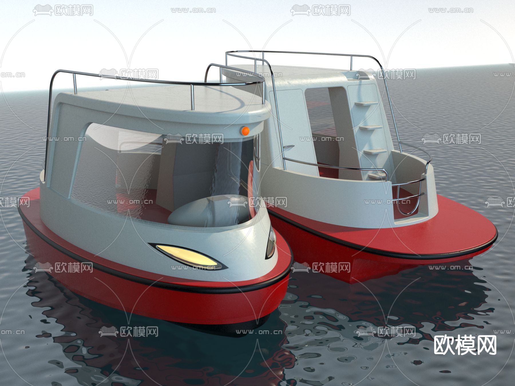 游船 观光船 海船3d模型下载