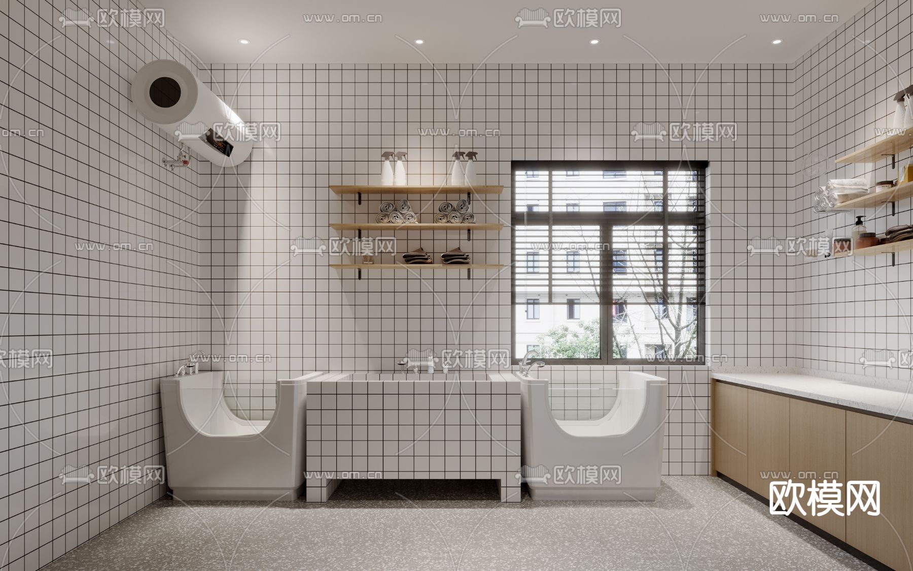 现代宠物店3d模型下载（渲染图3）