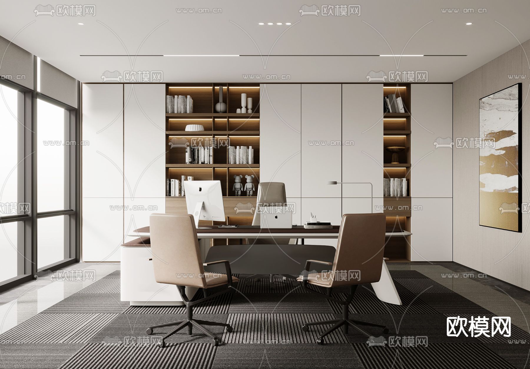 总经理室 董事长室3d模型下载