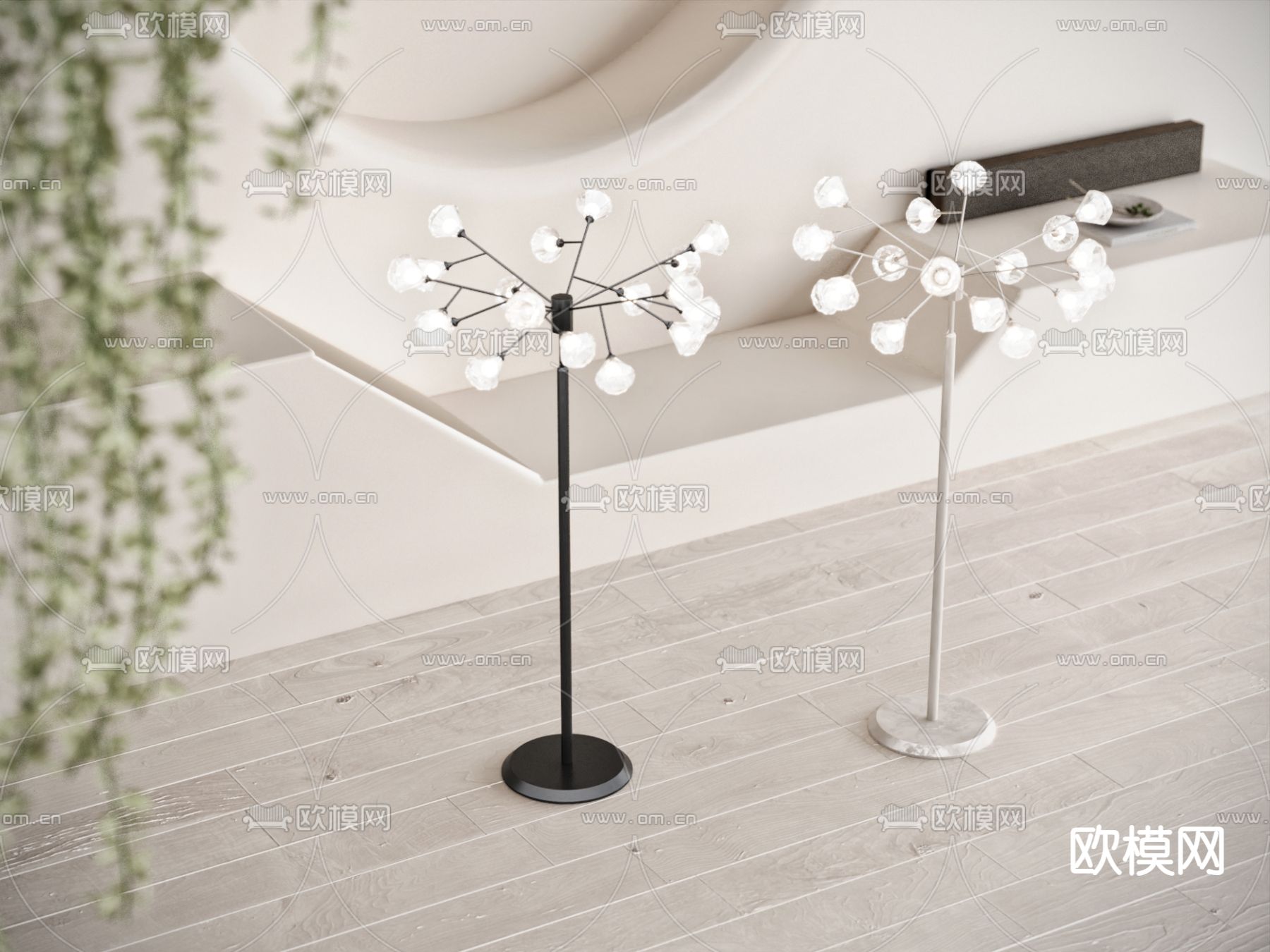 创意落地灯3d模型下载