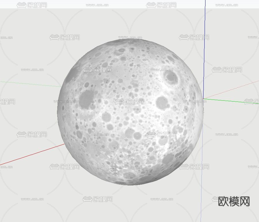月球灯su模型下载