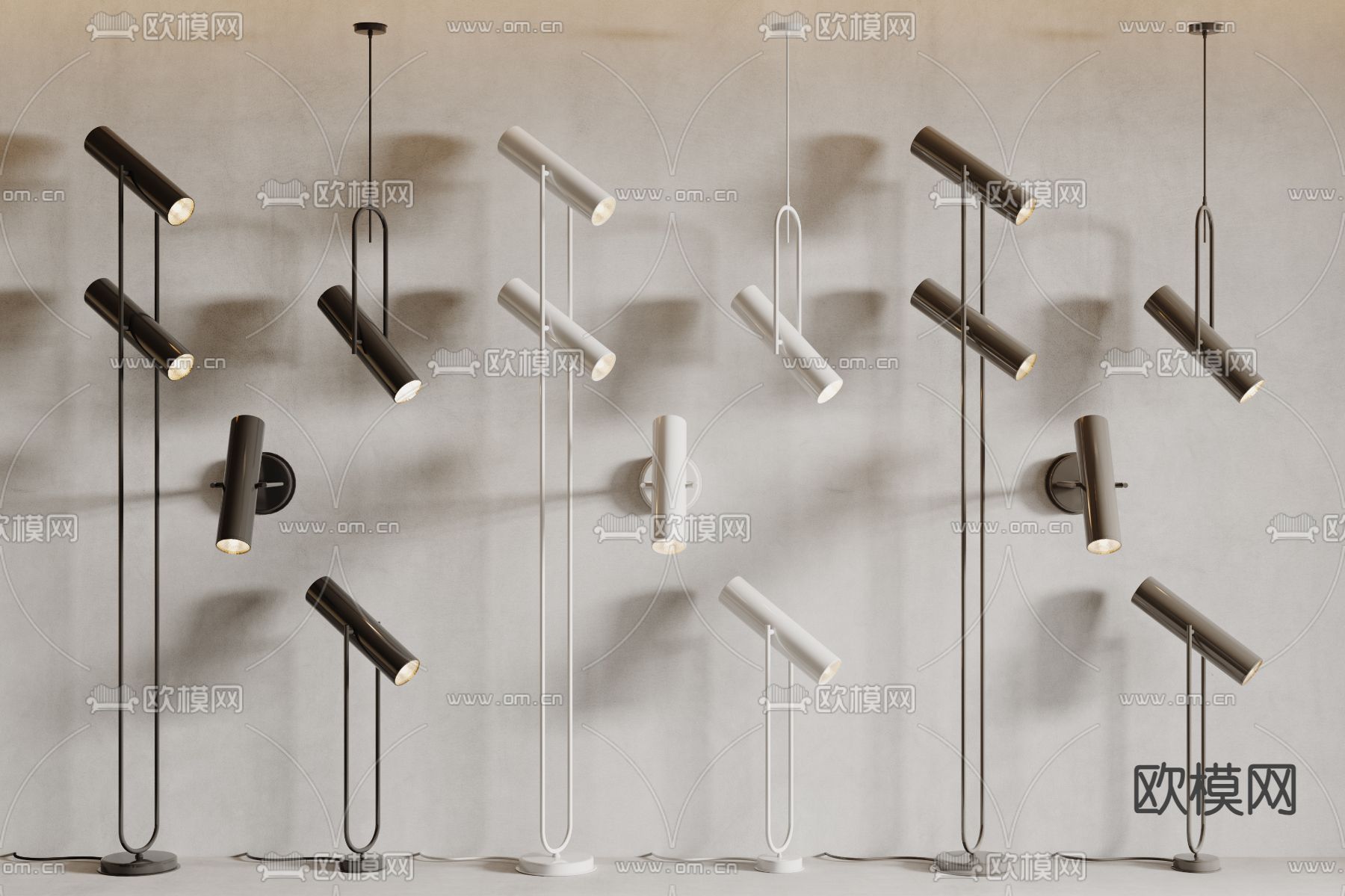 创意落地灯 吊灯3d模型下载