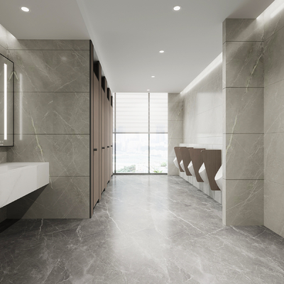  现代公共卫生间 洗手间su模型 