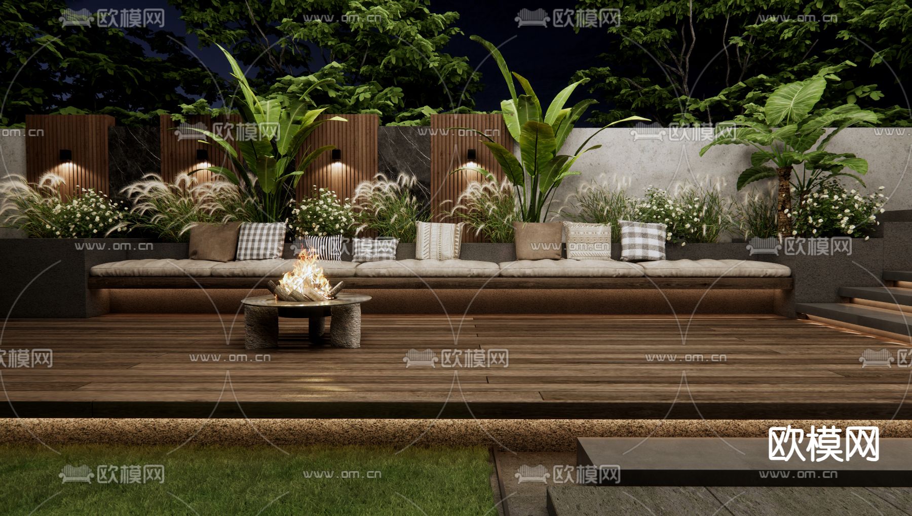 户外沙发 卡座沙发3d模型下载