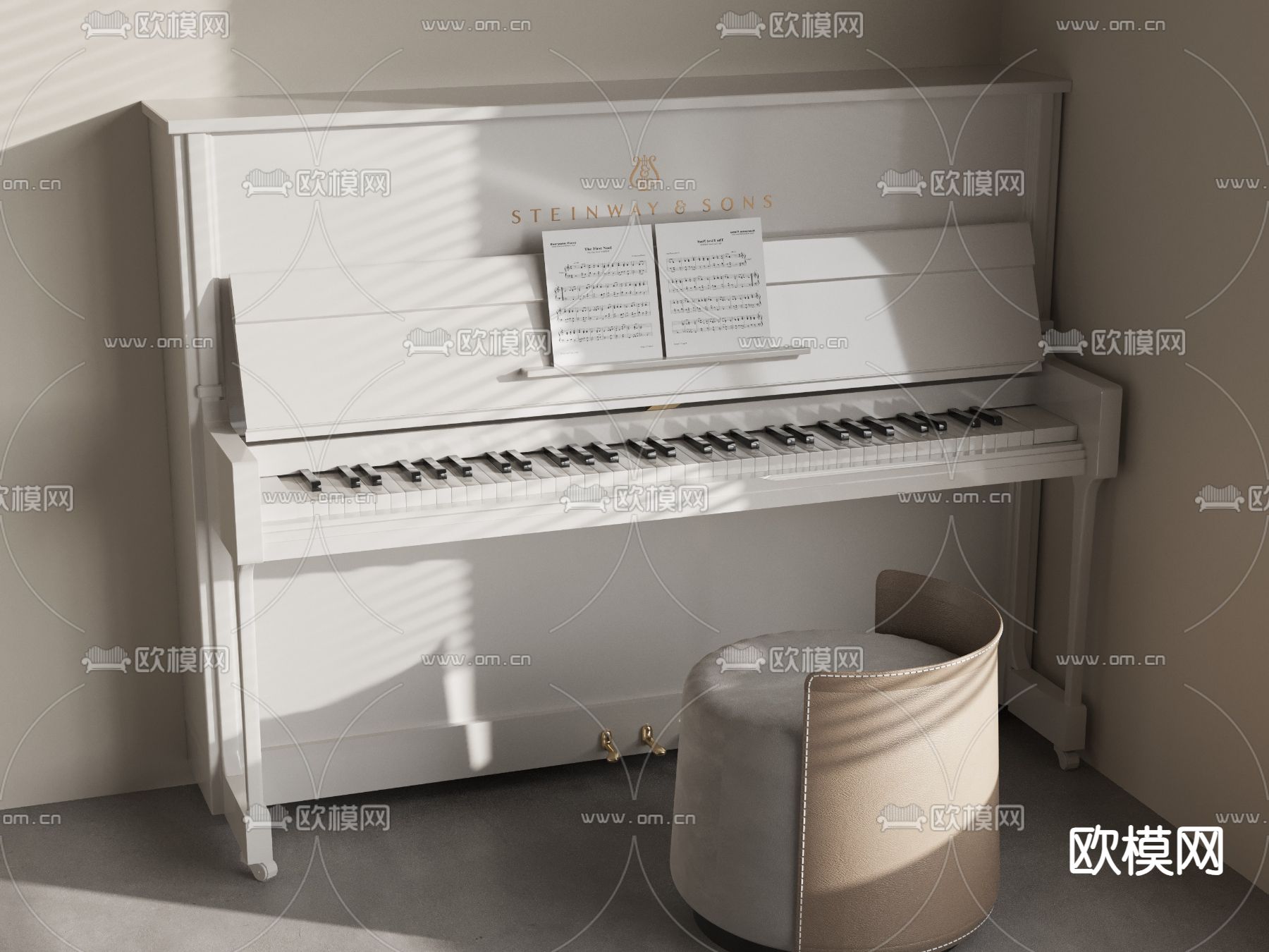 钢琴3d模型下载