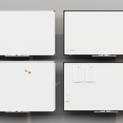  白板 办公白板su模型 