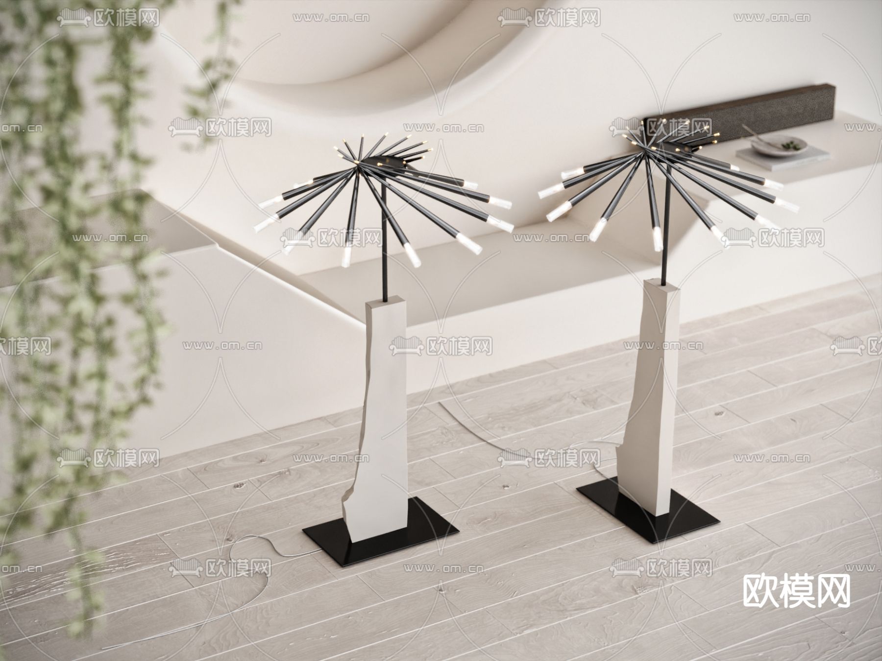 创意落地灯3d模型下载