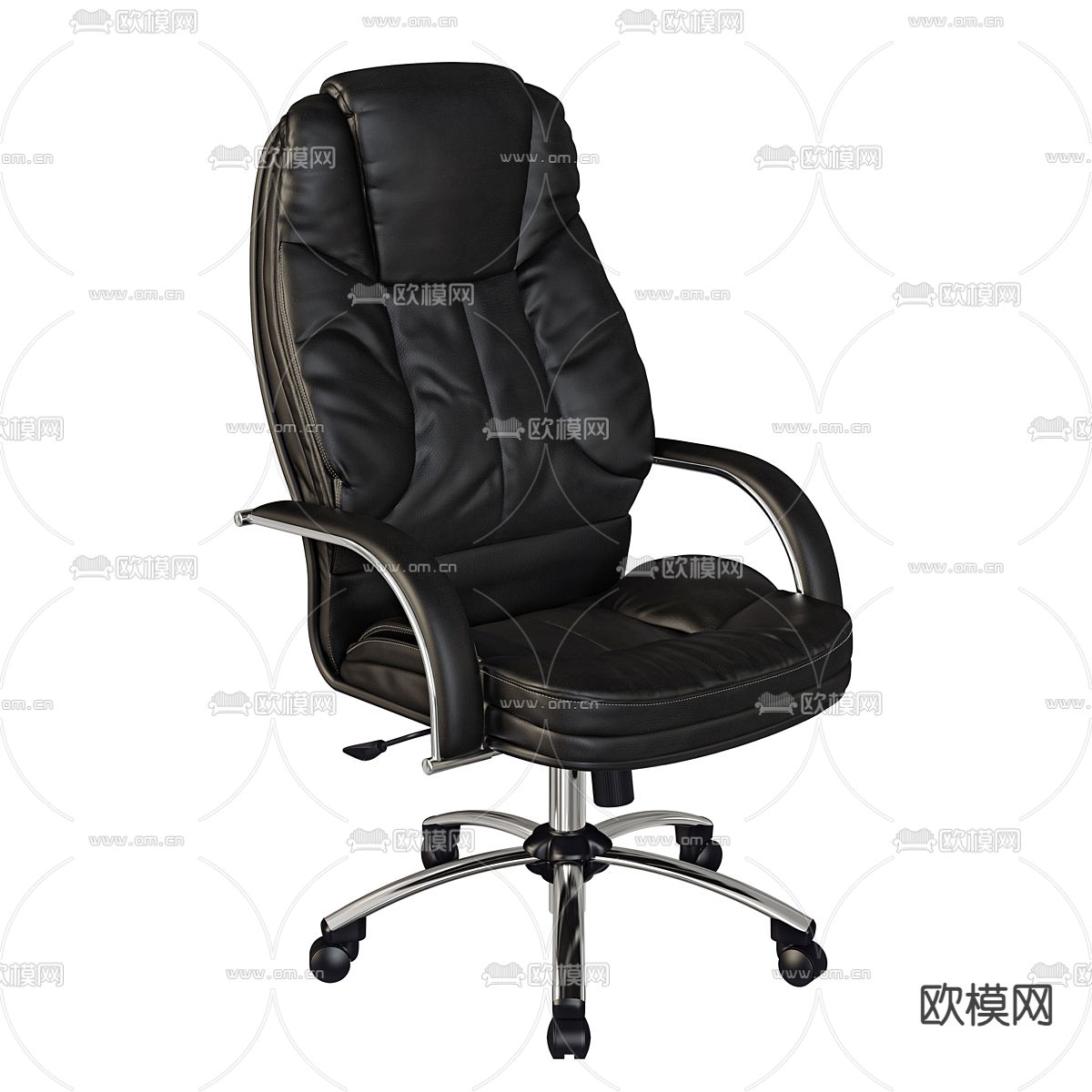 皮革办公椅 大班椅 老板椅3d模型下载
