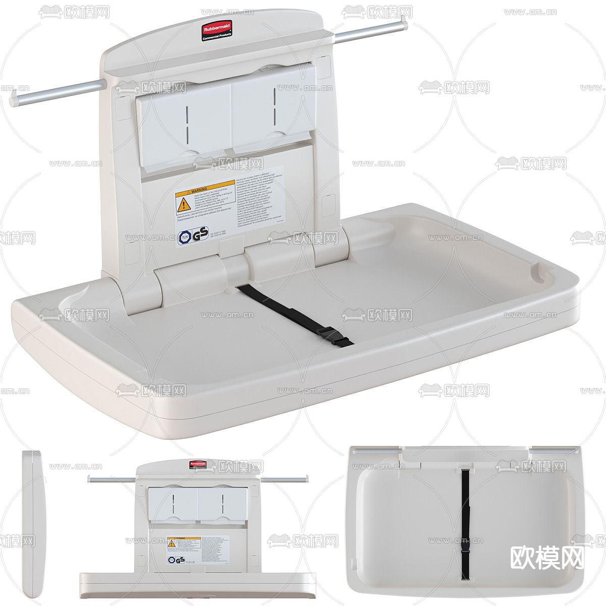 婴儿护理台 尿布台su模型下载（渲染图1）