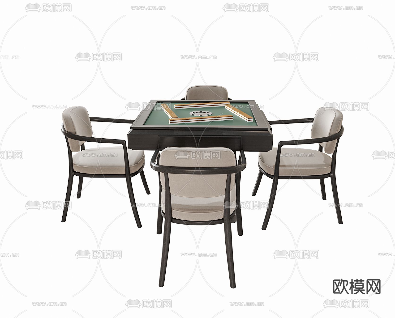 现代麻将桌3d模型下载