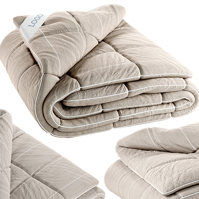  现代床品被子su模型 