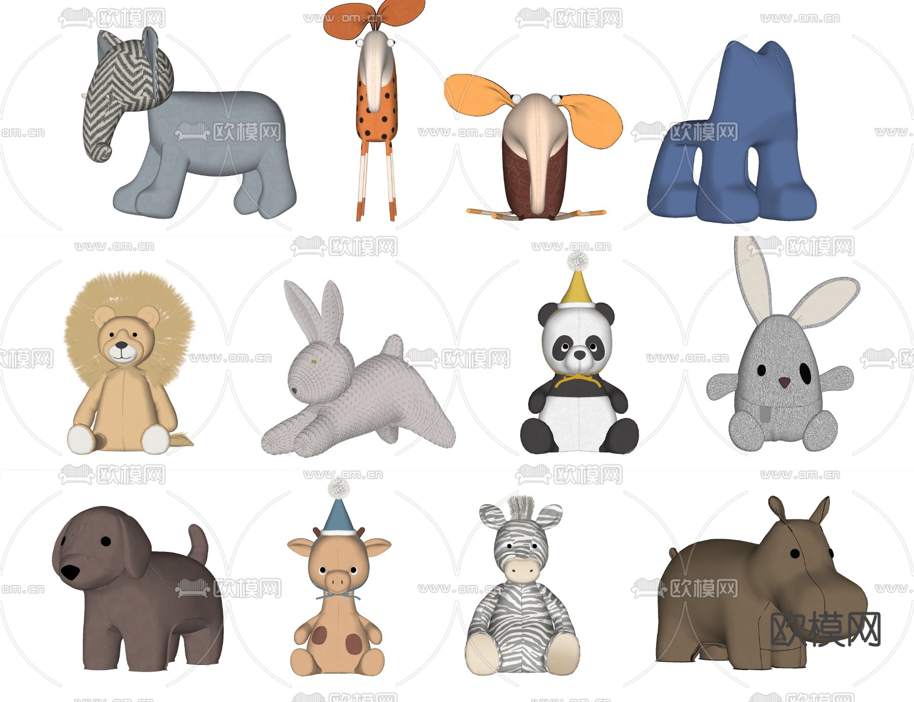 玩具 毛绒玩偶 公仔su模型下载（渲染图2）