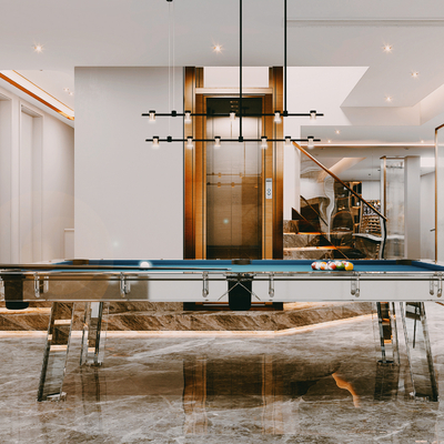  台球娱乐室su模型 