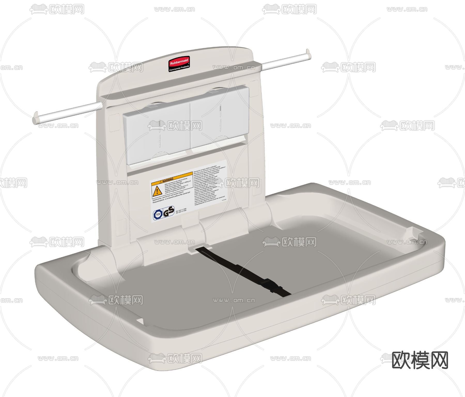 婴儿护理台 尿布台su模型下载（渲染图2）