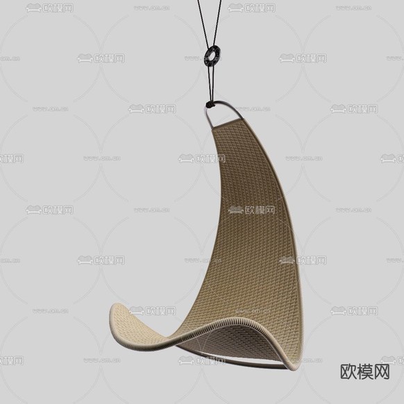 藤编吊椅 摇椅 阳台椅3d模型下载