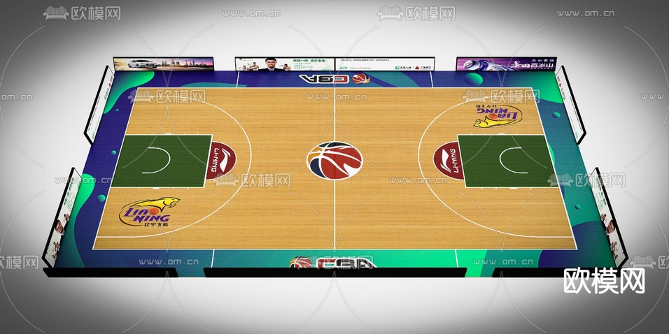 篮球场3d模型下载