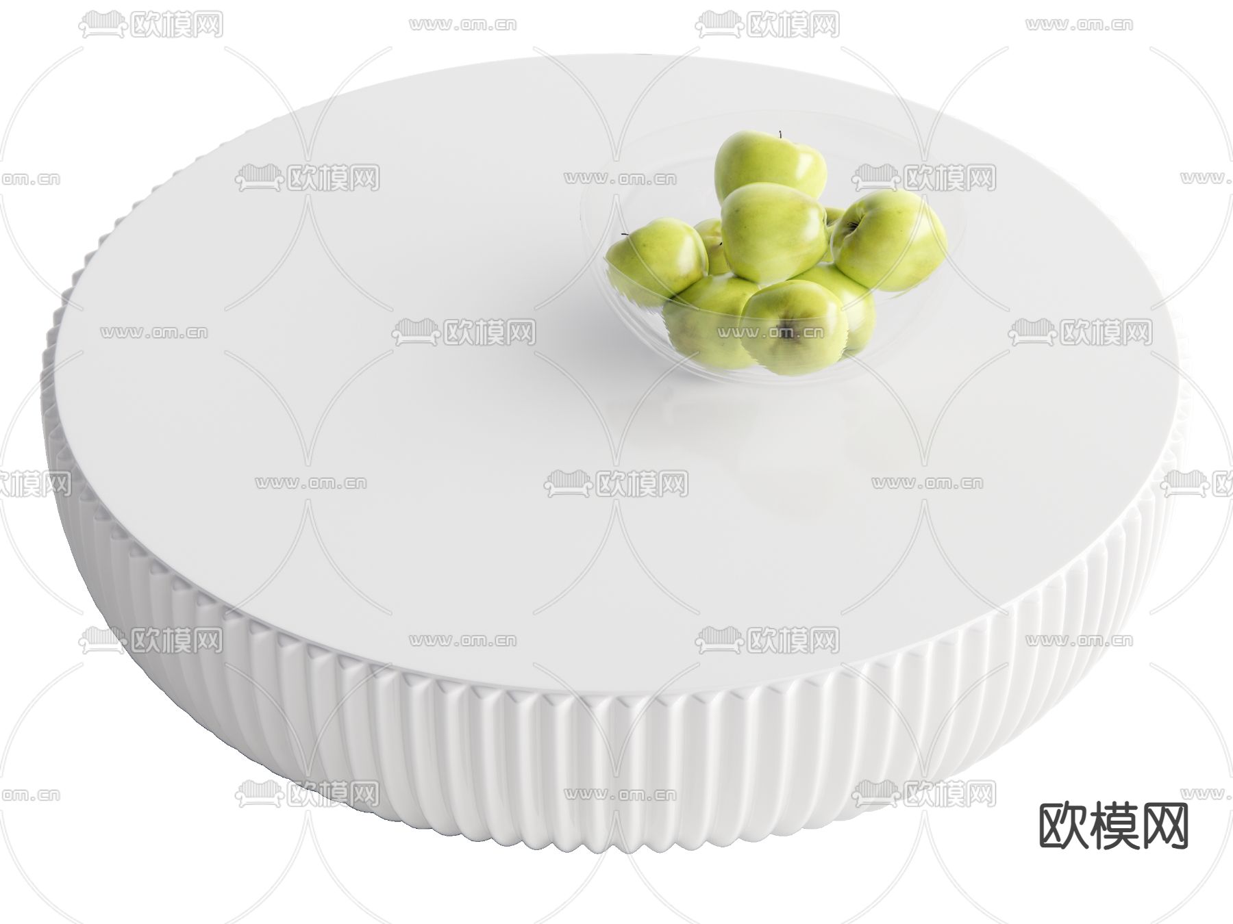 现代茶几su模型下载（渲染图1）