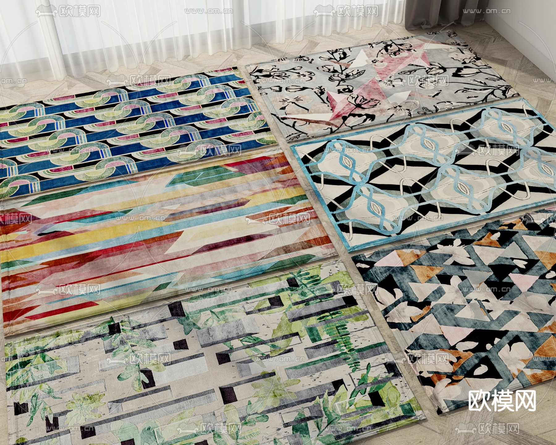 地毯 方毯3d模型下载