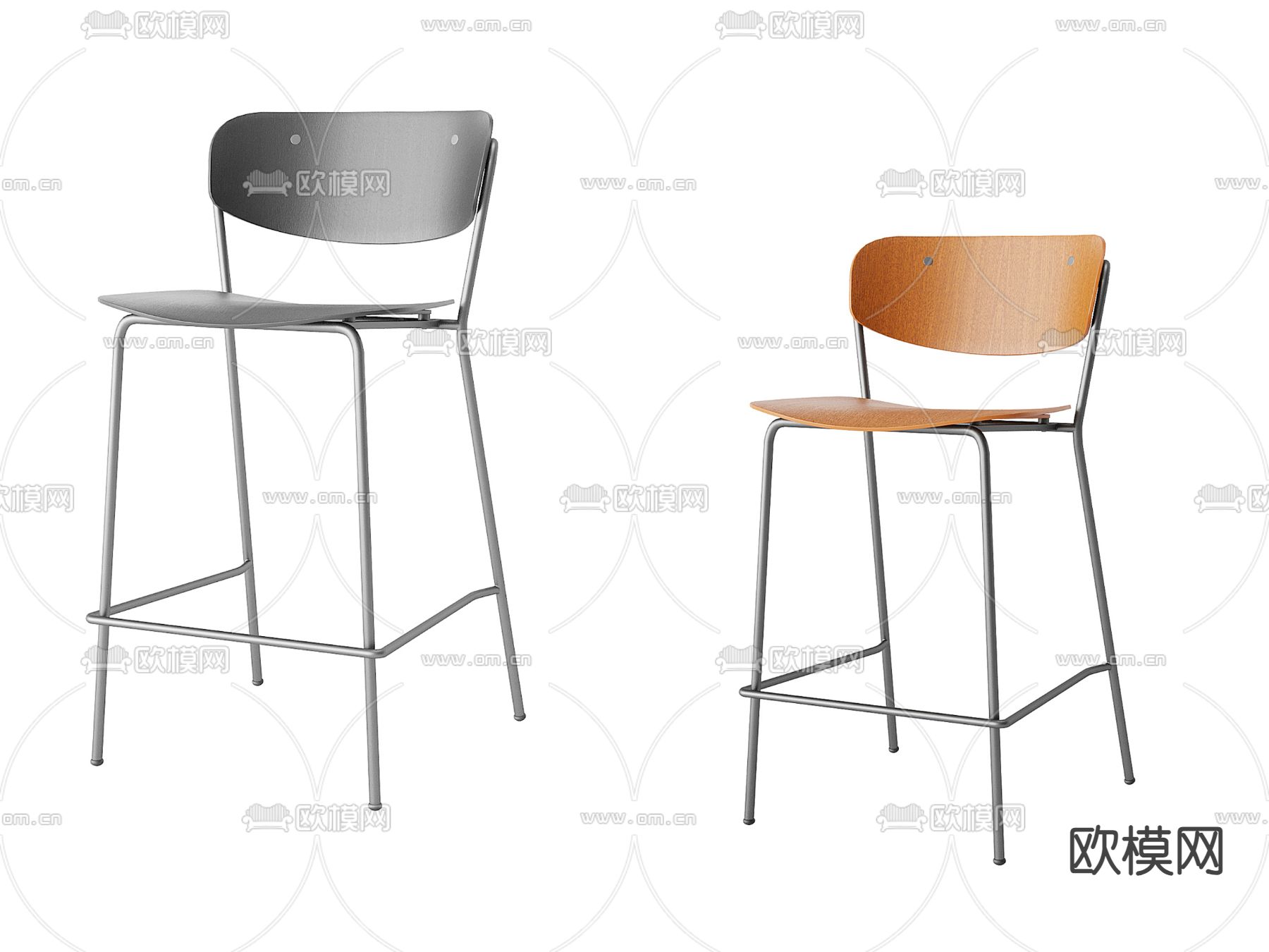 吧椅 吧凳 高脚凳3d模型下载
