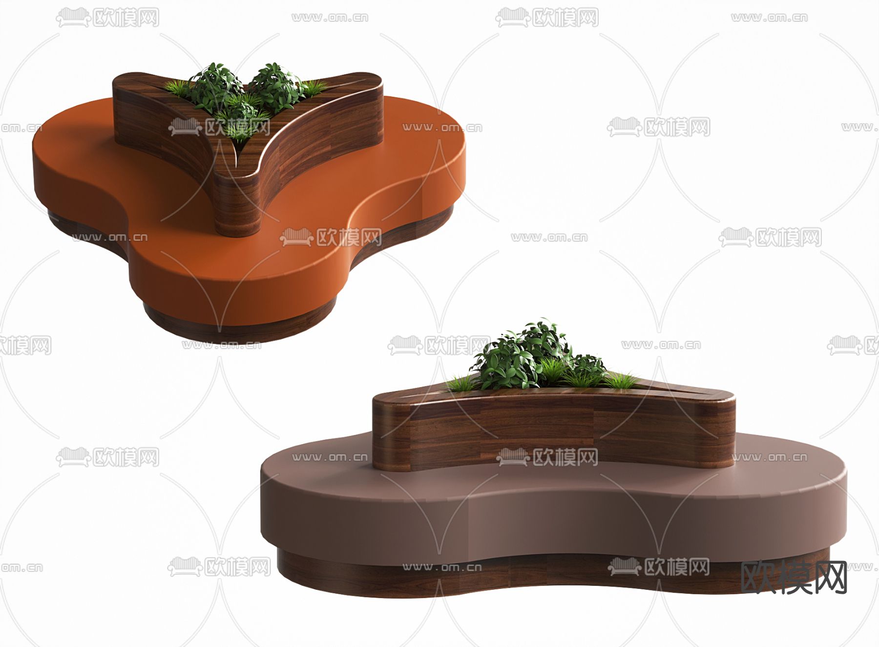 户外椅 树池椅 公共椅 公园椅3d模型下载