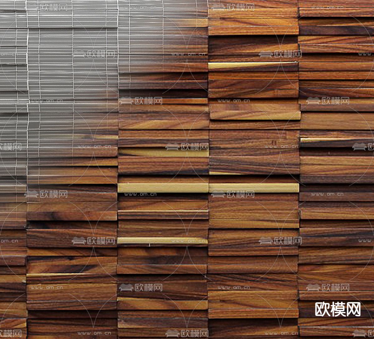 护墙板 木饰面 饰面板3d模型下载