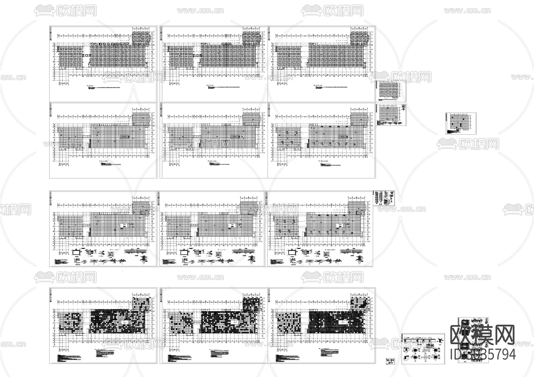 楼结构加固cad大样图下载（渲染图8）